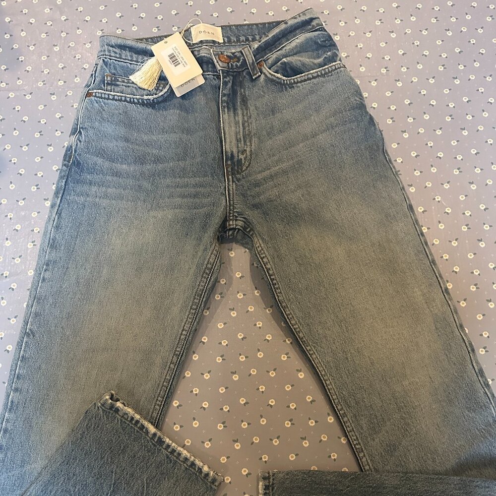 Doen Light Blue Straight Leg Jeans